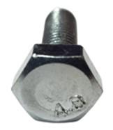 The affected bolt, showing the markings on the head