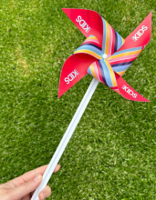 photograph of pinwheel giveaway toy