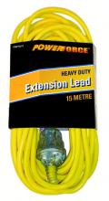photograph of Powerforce 15m Heavy Duty Extension Lead- Yellow